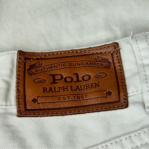 Vintage Polo Ralph Lauren Khaki 650 Straight Fit Cotton Chino Jeans Men’s 30x32 - Picture 7 of 12